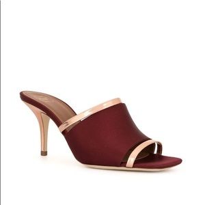 Malone Souliers “Laney 70mm” Wine Color Heels